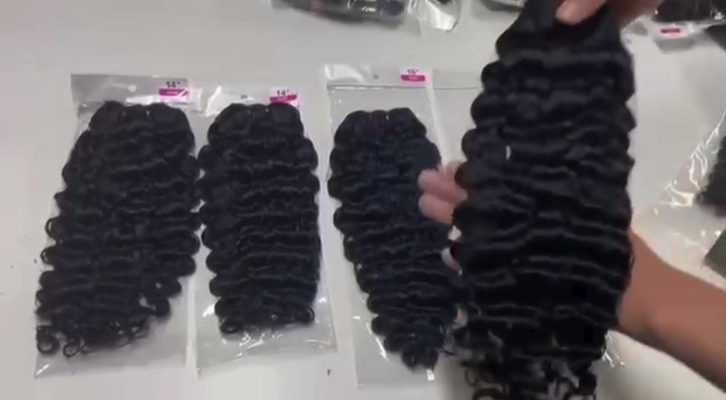 Raw Burmese Curly bundles